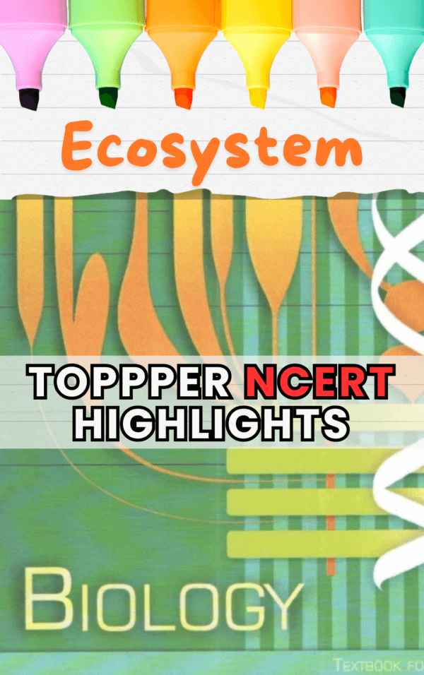 Ecosystem Topper Highlighted NCERT
